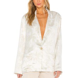 ATM Anthony Thomas Melillo Print Satin Oversize Blazer